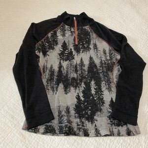 Smart wool half-zip sweater